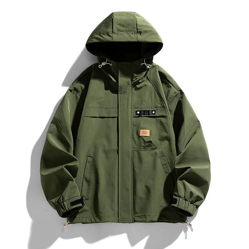 Delta Ridge Veste Imperméable Respirante Avec Capuche Ajustable Et Manchettes Velcro Grandes Poches Multiples