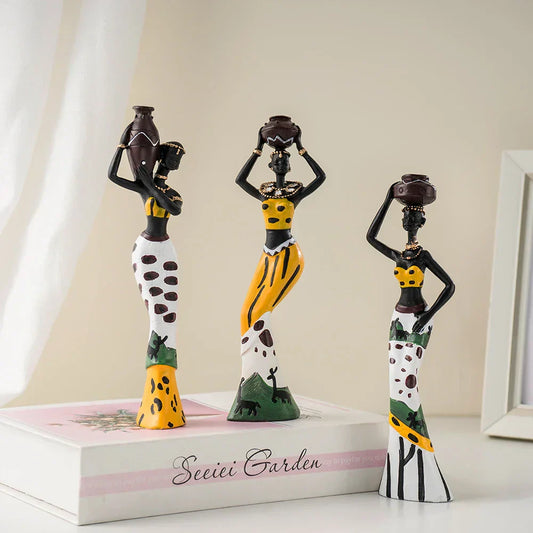 Ethnic Handcrafted Resin Figurine Set - Amawinc
