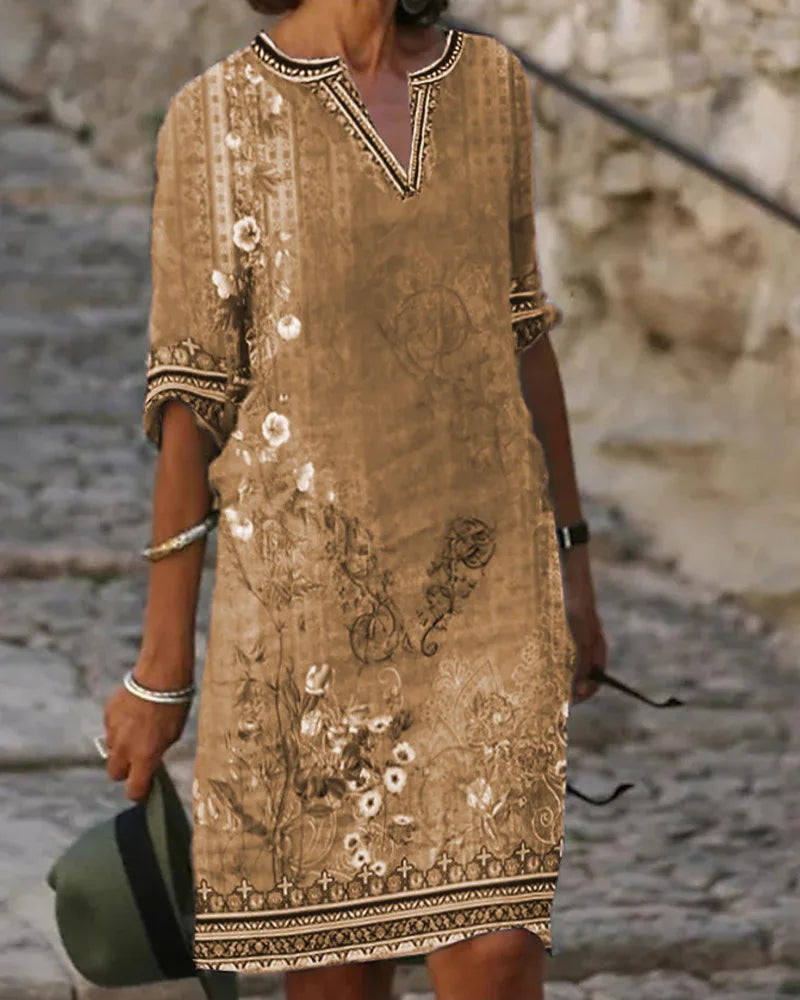 Evelyn® Frühlings-Sommerkleid im Retro-Blumendesign