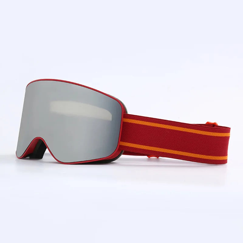 Lunettes De Ski Cylindriques Aspen Shield UV400 Anti Buée Sangle Antidérapante Compatibles OTG Ajustables