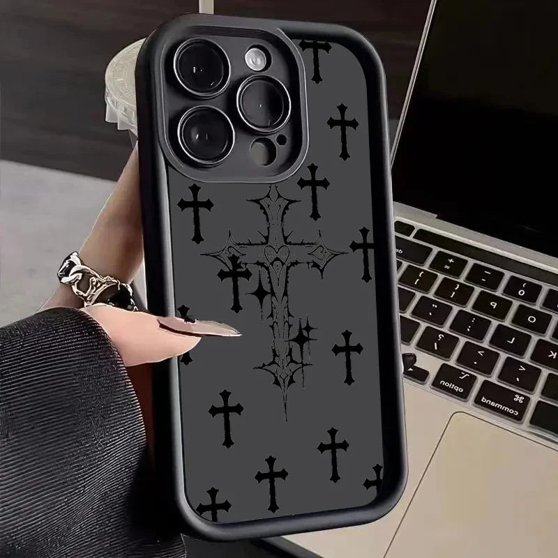 Coque Vigil Heart Pour iPhone En Silicone Souple Résiliente Protection Antichoc Bumper Bords Surélevés Pour Caméra