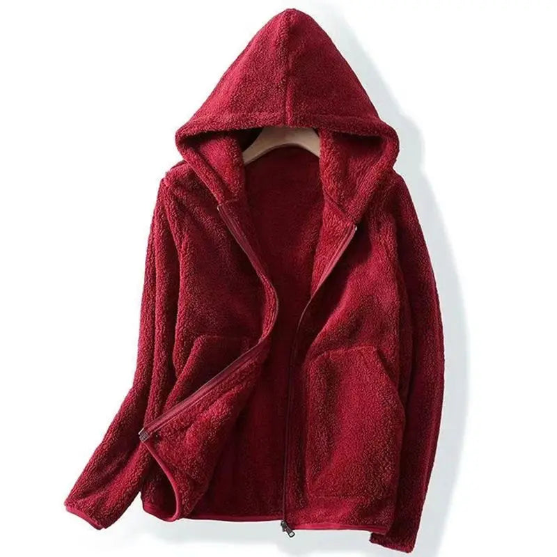 Sweat À Capuche En Polaire Douillette Avec Poche Kangourou Zippée Pour Confort Optimal