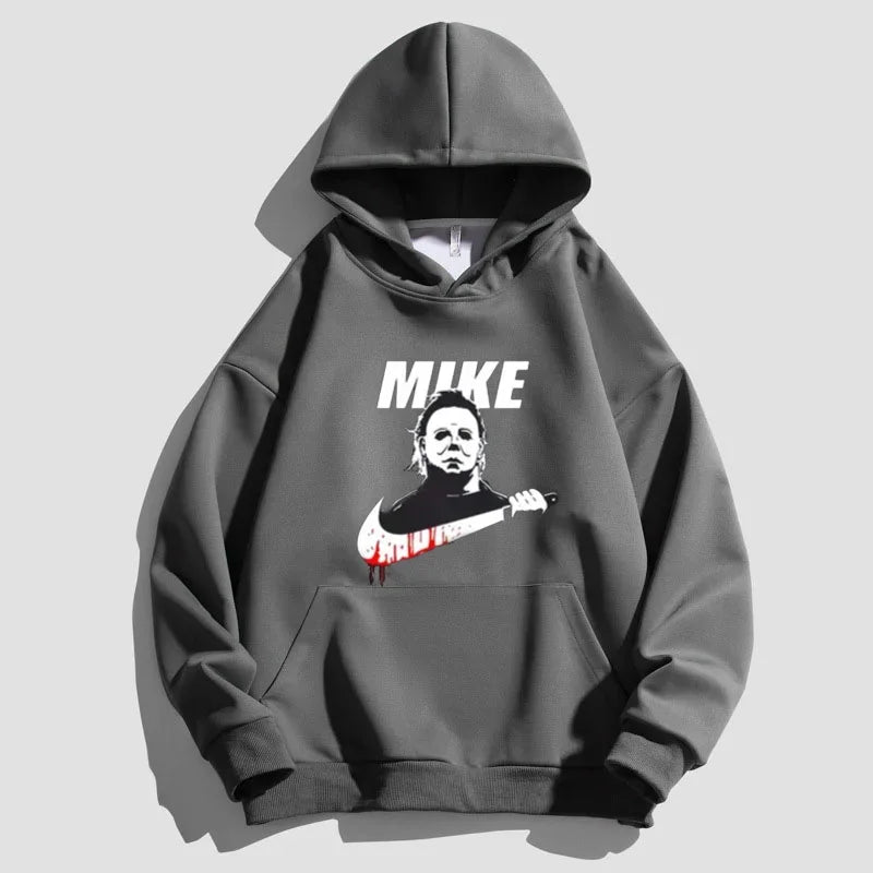 Amawinc Hoodie Motif Mike Pour Homme Polaire Premium Coupe Décontractée Impression Graphique Durable
