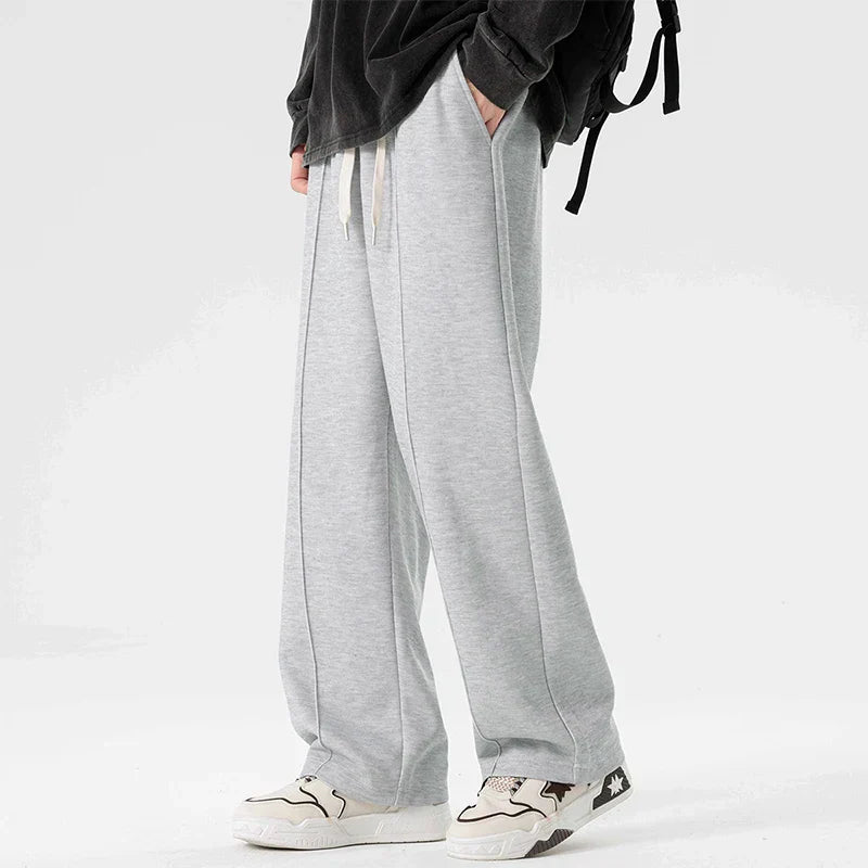 Pantalon Survêtement Glacier Coupe Droite Décontractée Avec Détail Bande Minimal