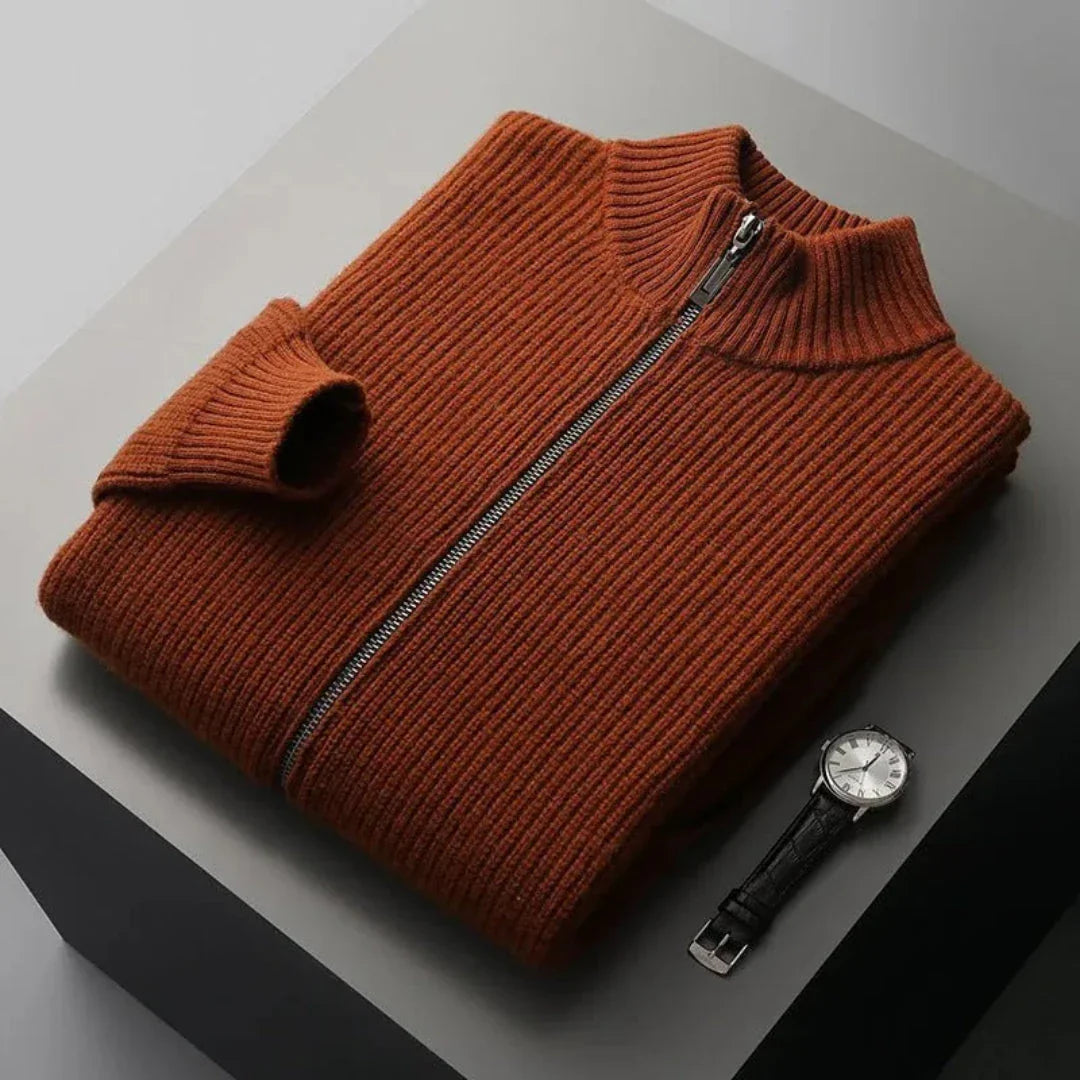 Ensemble Mérinos À Fermeture Éclair Complet Pull Zippé Côtelé Et Pantalon En Laine Mérinos Respirant Confortable