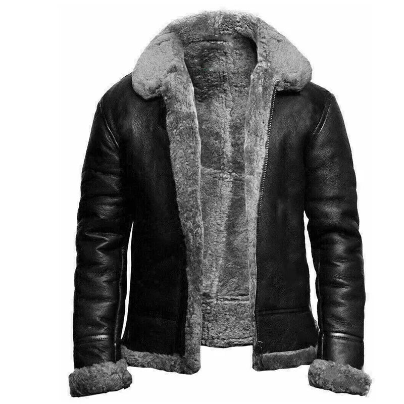 Rene™ - Modern Leather and Wool Jacket