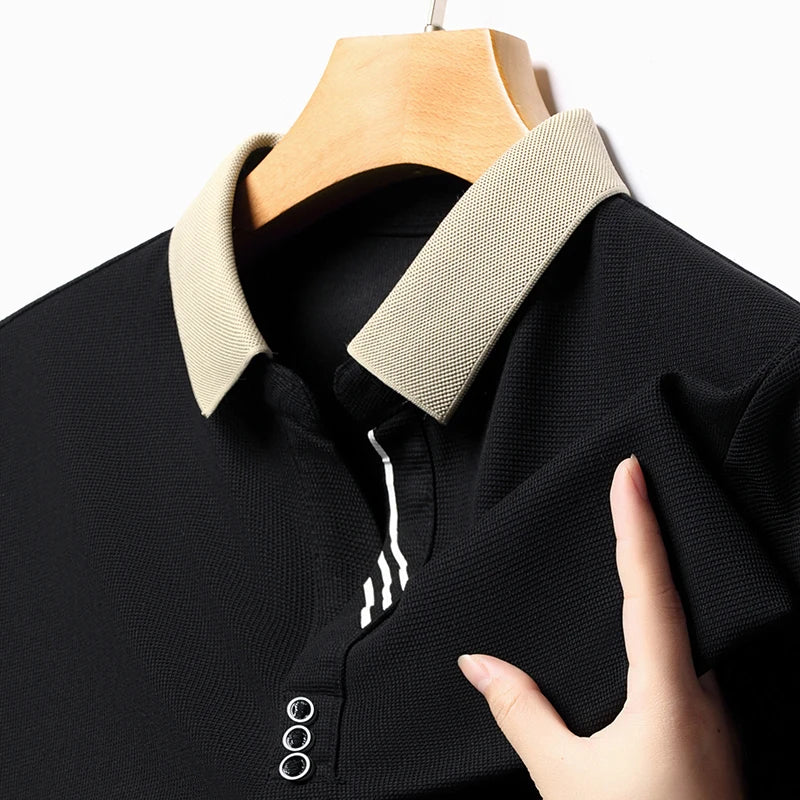 Polo Belgravia Respirant Et Élastique Avec Col Côtelé Et Manches Courtes Pour Golf