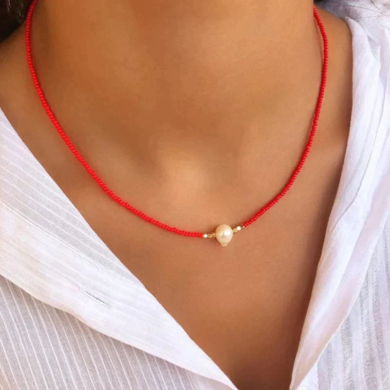 Nora Collier Ras De Cou Perles Perlées Minimaliste Pour Look Quotidien Épuré Élégant