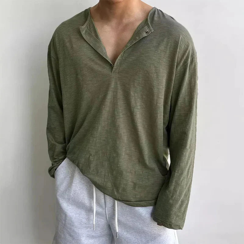 Chemise Navari Linenwave En Coton Lin Pour Homme Col Ouvert Coupe Décontractée Respirante Texture Lin Coton