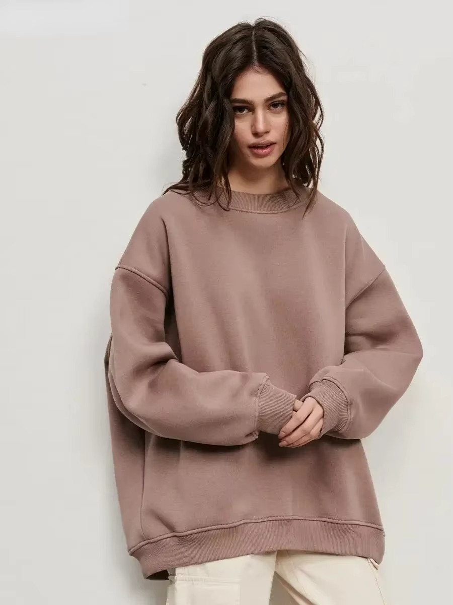 Hoodie Polaire Oversize Pour Femme Chaud Pull Décontracté Confortable Et Moderne