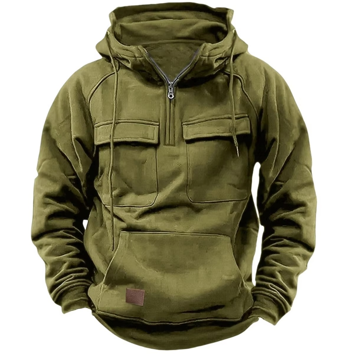 Sweat À Capuche Épais Pour Homme Avec Multiples Poches Pour Plein Air Et Vie Quotidienne