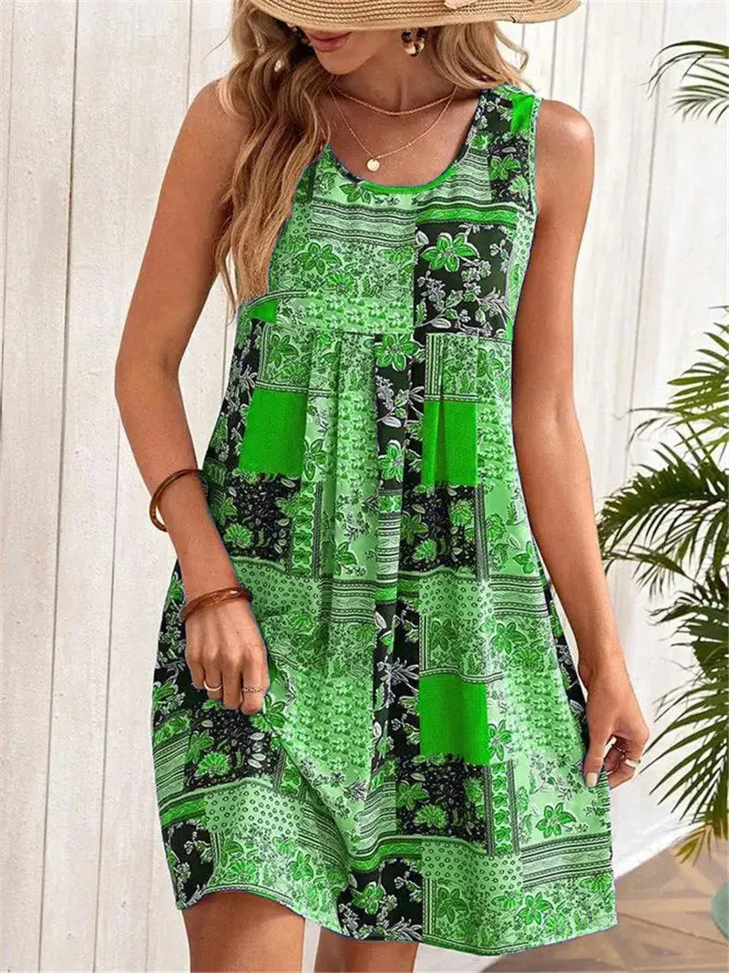 Robe Sans Manches Gail Amawinc Coupe Trapèze A Ligne Pour Vacances Et Sorties Décontractées