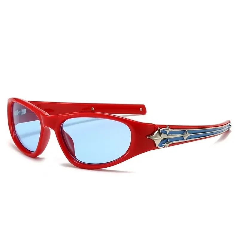 Kael Lunettes Retro de Soleil UV400 Protection 100 pour Cent Style Années Soixante Monture Audacieuse