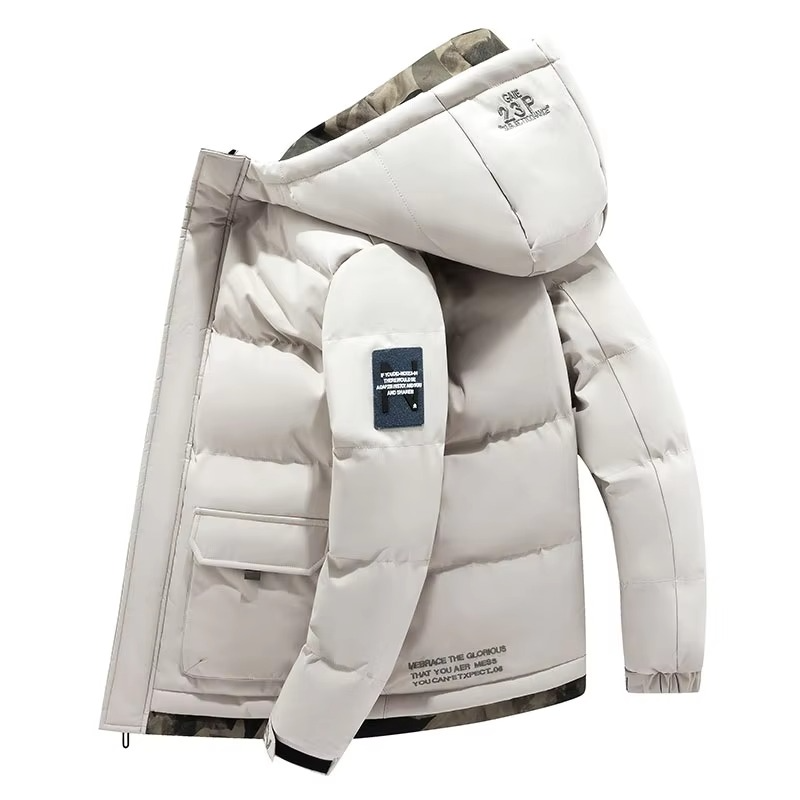 Amawinc Parka Homme Capuche Coupe Vent Isolante Manteau Hiver Chaud Avec Poches Multiples Tailles M à 5XL