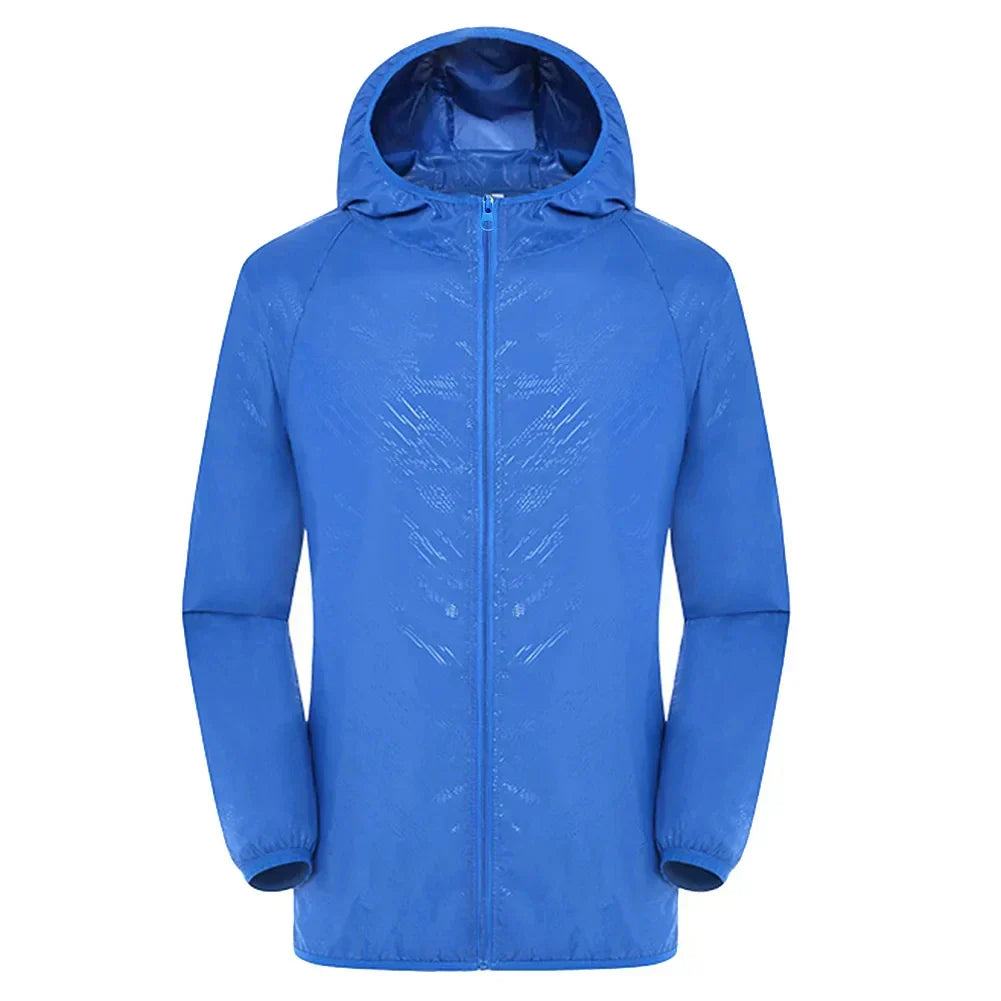 Amawinc Nordisk Flair Imperméable Trench Pour Homme Étanche Capuche Fermeture Éclair Avant Décontracté