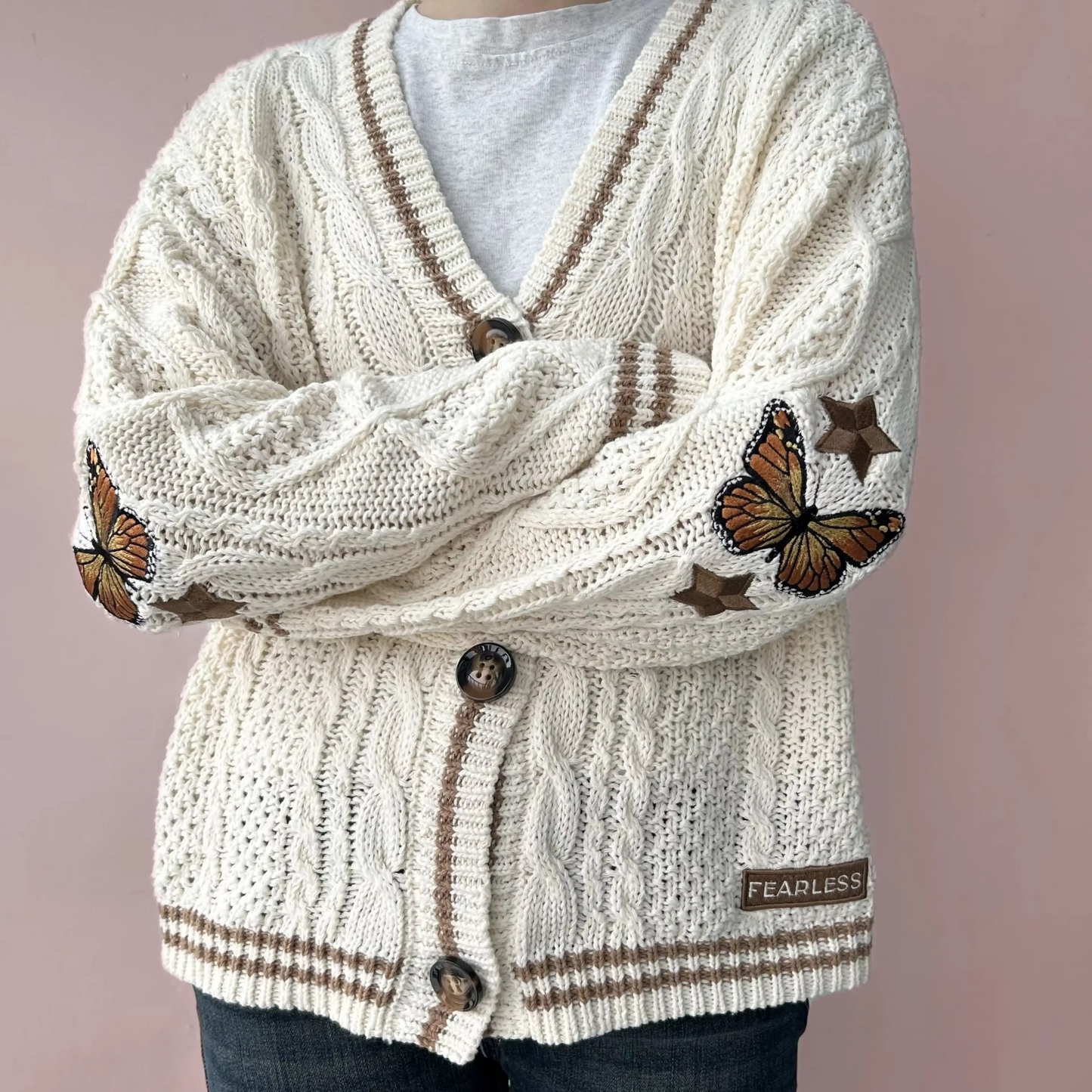 Amawinc Cardigan En Maille Automne Rouge Avec Broderie Feuille Érable Pour Femmes Modernes Confortables Et Élégantes