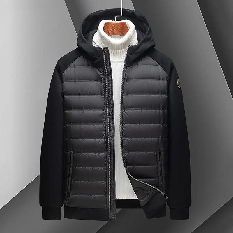 Sweat À Capuche Thermique Léger Avec Doublure En Duvet Et Isolation Synthétique Coupe Décontractée