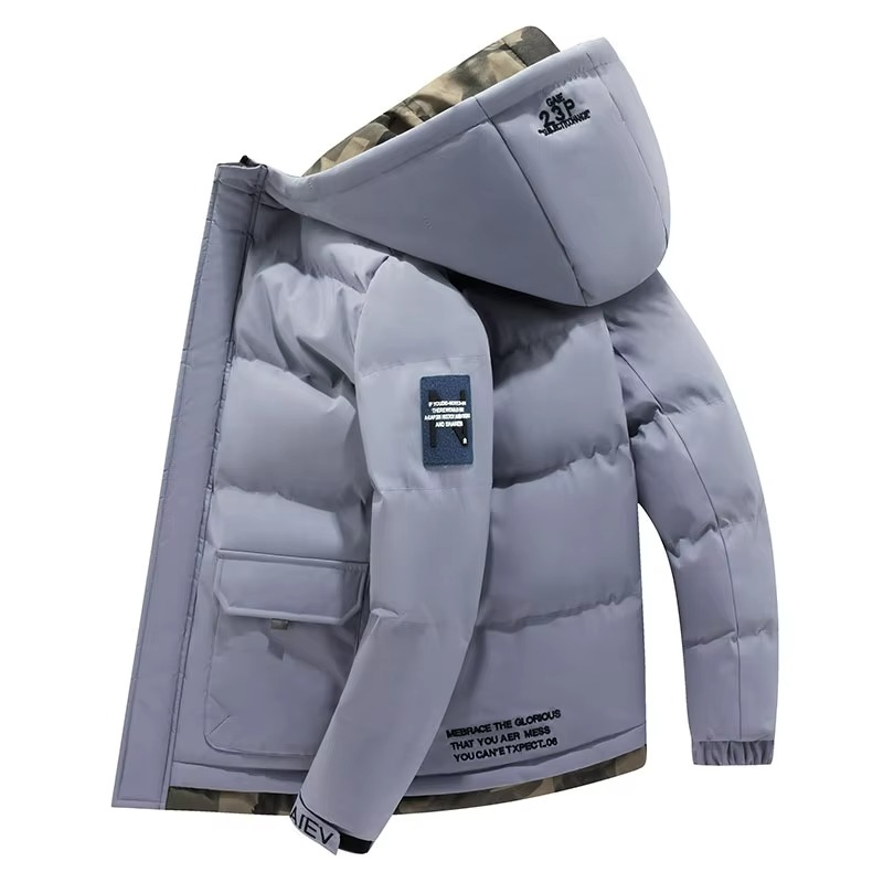 Amawinc Parka Homme Capuche Coupe Vent Isolante Manteau Hiver Chaud Avec Poches Multiples Tailles M à 5XL