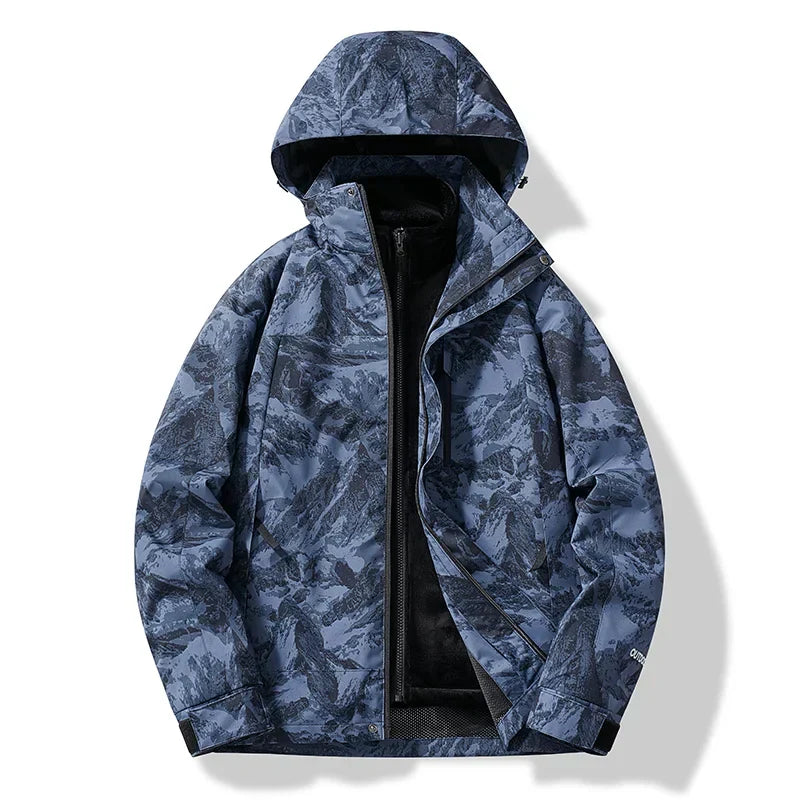 Adam Veste Hivernale À Capuche Pour Homme Ski Zip Devant Isolée Chaude Amawinc Sports De Neige