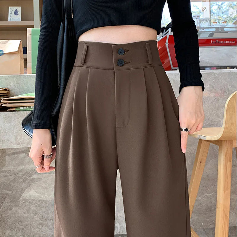 Pantalon Palazzo Taille Haute Femme Confort Professionnel Pour Bureau Et Soirée Quotidienne