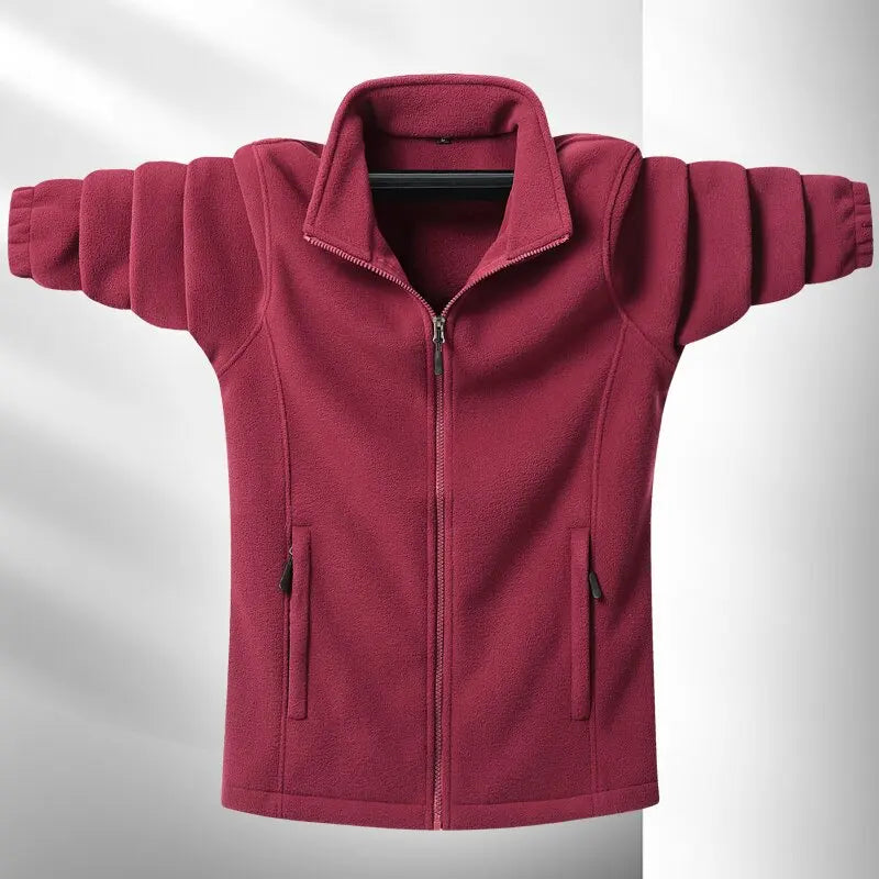 Amawinc Veste Polaire Street Ready Pour Hommes Coupe Premium Ajustée Polyvalente Design Minimaliste Avec Zip Durable
