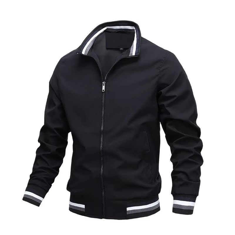 Veste Coupe Vent Imperméable Pour Homme Avec Col Debout Automne Et Hiver Confort Et Confiance Au Quotidien