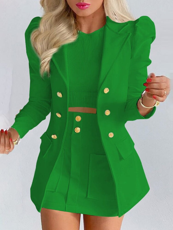 Bella Ensemble Blazer et Jupe pour Femme Coordonné Floral Chic Pour Travail et Événements