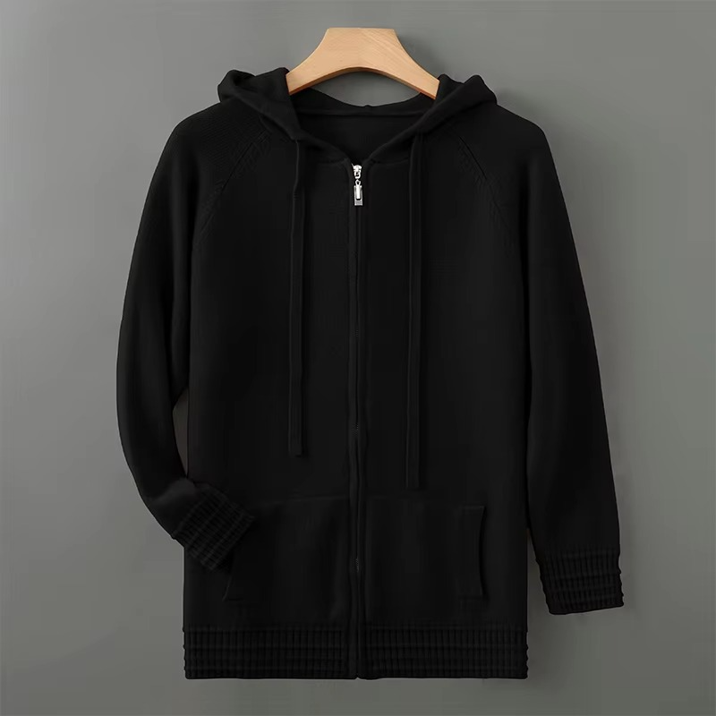 Cardigan En Laine Mérinos À Capuche Pour Homme Tailles S À XXXL Amawinc Chaud Et Raffiné
