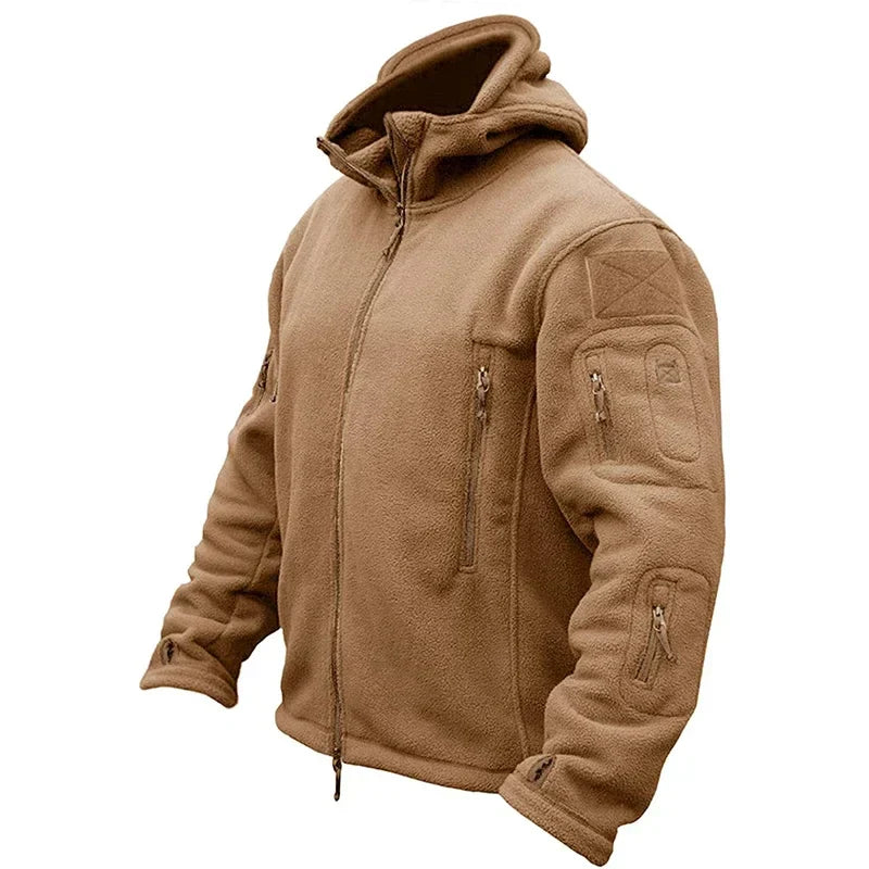 Veste Polaire Tactique Thermique Avec Poches Zippées Imperméable Pour Hommes Plein Air Et Urbain Robuste