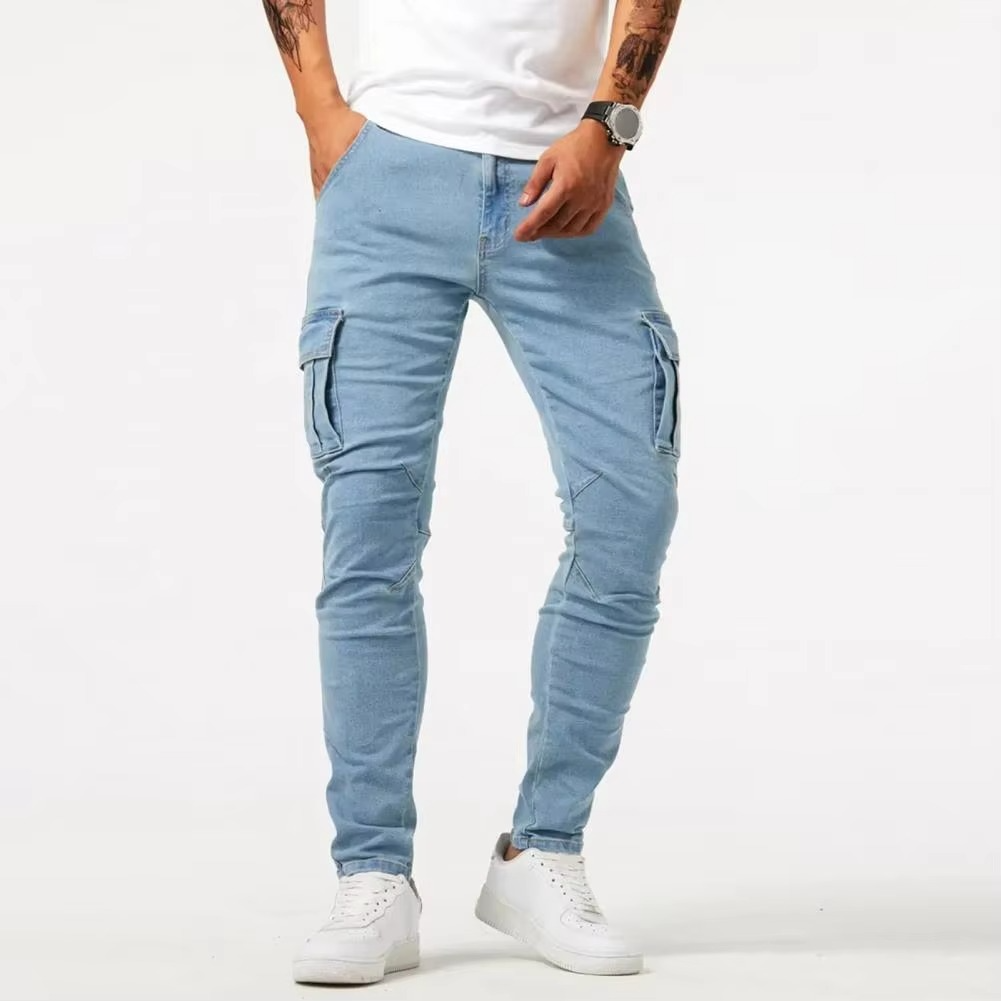 Pantalon De Travail Slim Pour Homme Amawinc Avec Poches Renforcées Et Tissu Élastique Pour Confort Et Mobilité