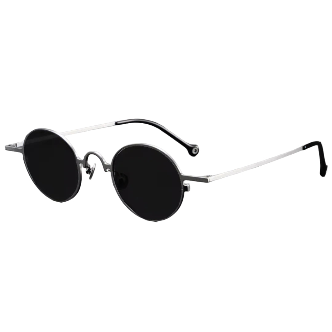 Lunettes De Soleil Rondes Ultralégères En Titane Avec Verres Polarisés Anti Reflet Professionnels