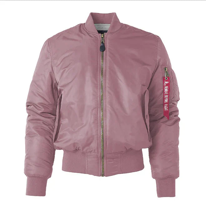 Veste Bomber Homme Marine Coupe Classique Résistante au Vent Avec Bord Côtelé et Poche Utilitaire