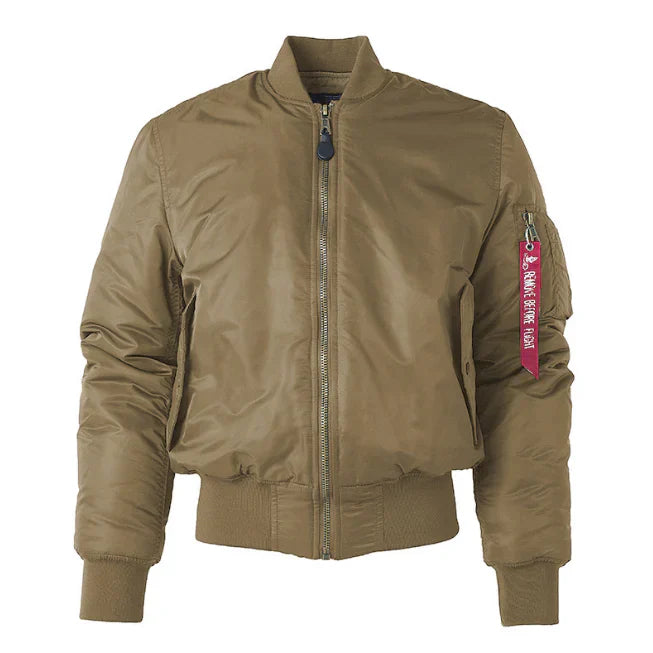 Veste Bomber Homme Marine Coupe Classique Résistante au Vent Avec Bord Côtelé et Poche Utilitaire