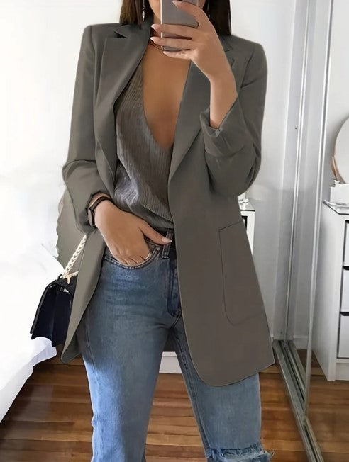 Avelena Plus Size Freizeitblazer