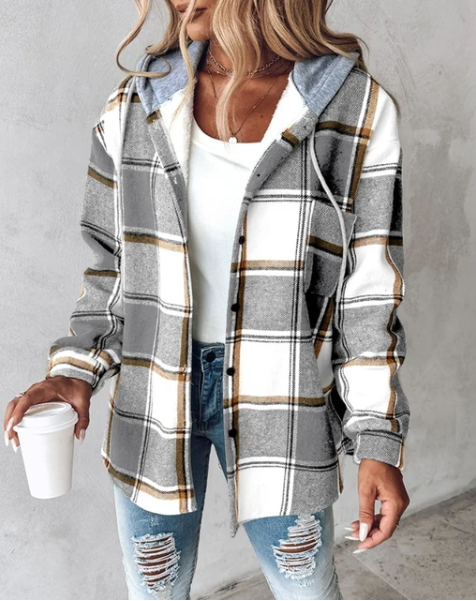 Bequemer Kapuzenpullover mit Aufdruck von Fudus