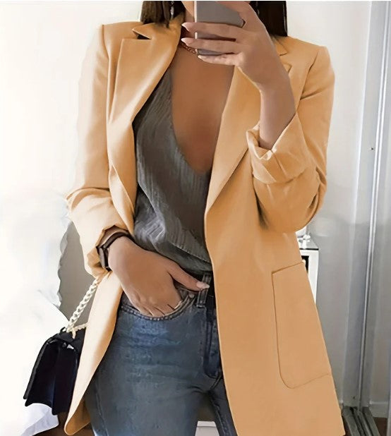 Avelena Plus Size Freizeitblazer