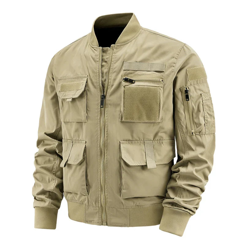 Veste Amawinc Venture Multipoches Velcro Pour Homme Avec Poches Zippées Sécurisées Et Utilité Robuste Pour Aventure