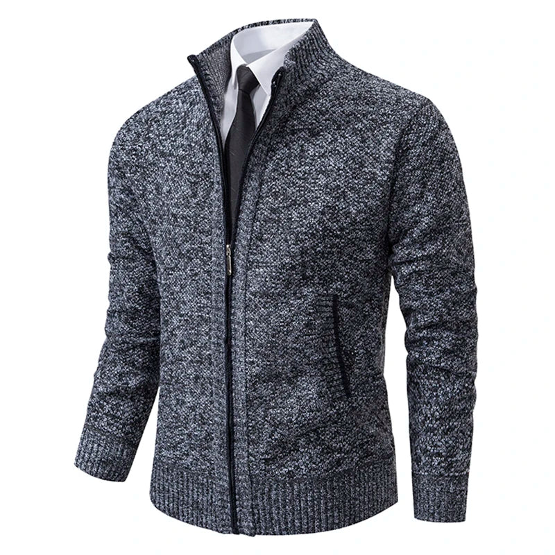 Amawinc Gilet Polaire Homme Coupe Slim Col Debout Fermeture Éclair Plein Chaud Léger Pour Superposition