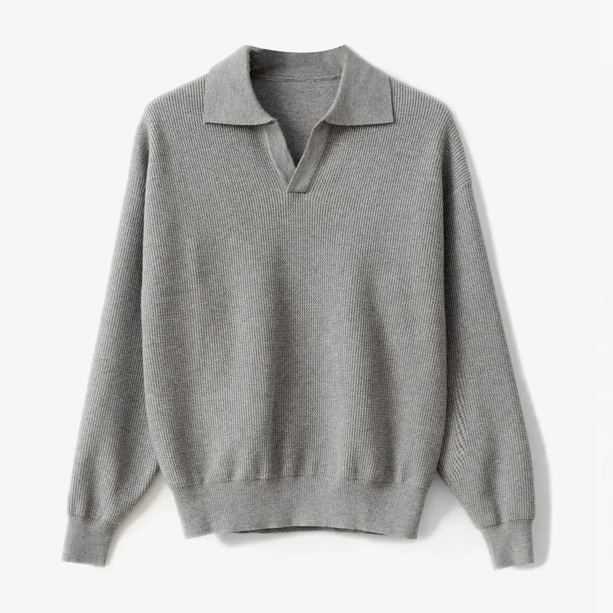 Amawinc Laidback Luke Polo Tricot En Laine Pour Homme Coupe Décontractée Mélange Doux