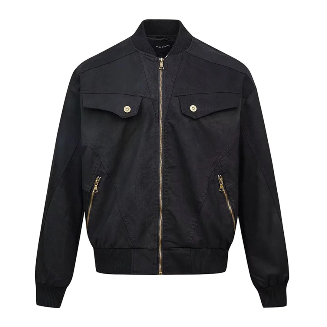 Veste Bomber Delon En Velours Côtelé Avec Lavage Innovant Et Design Structuré Pour Charme Contemporain Intemporel