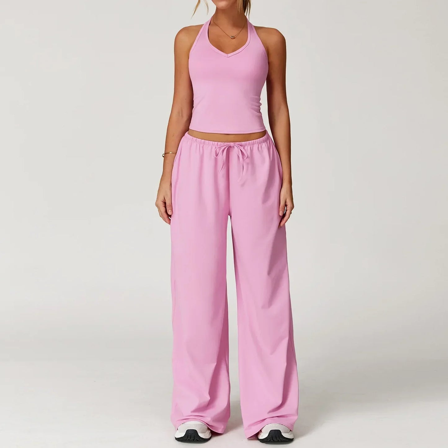 Eleanor Pantalon Femme Hiver Décontracté À Jambe Large Coupe Ample Pour Le Quotidien Confort