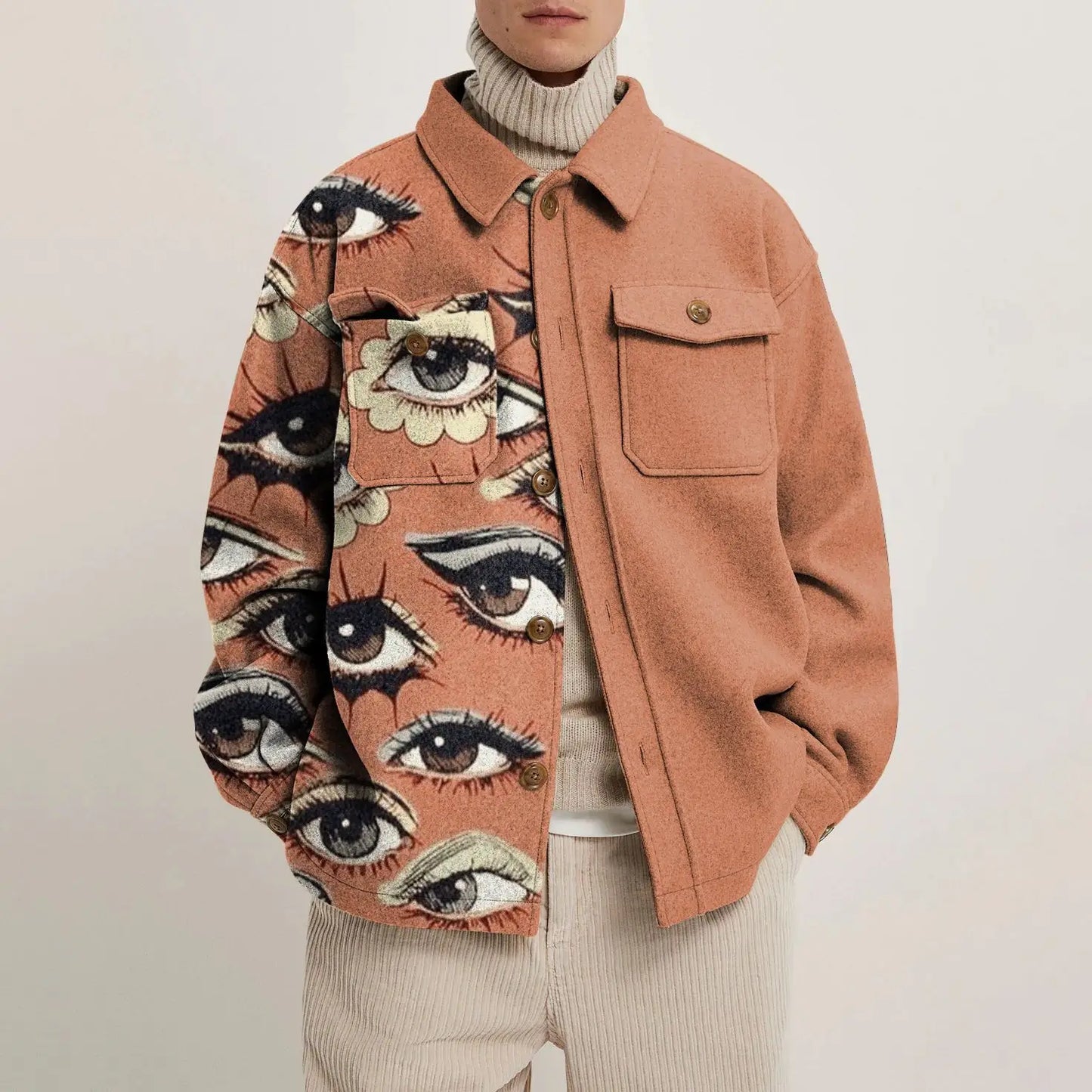 Acadia Veste Chemise Léger Motifs Abstraits Confort Respirant Pour Toute La Journée Quotidienne