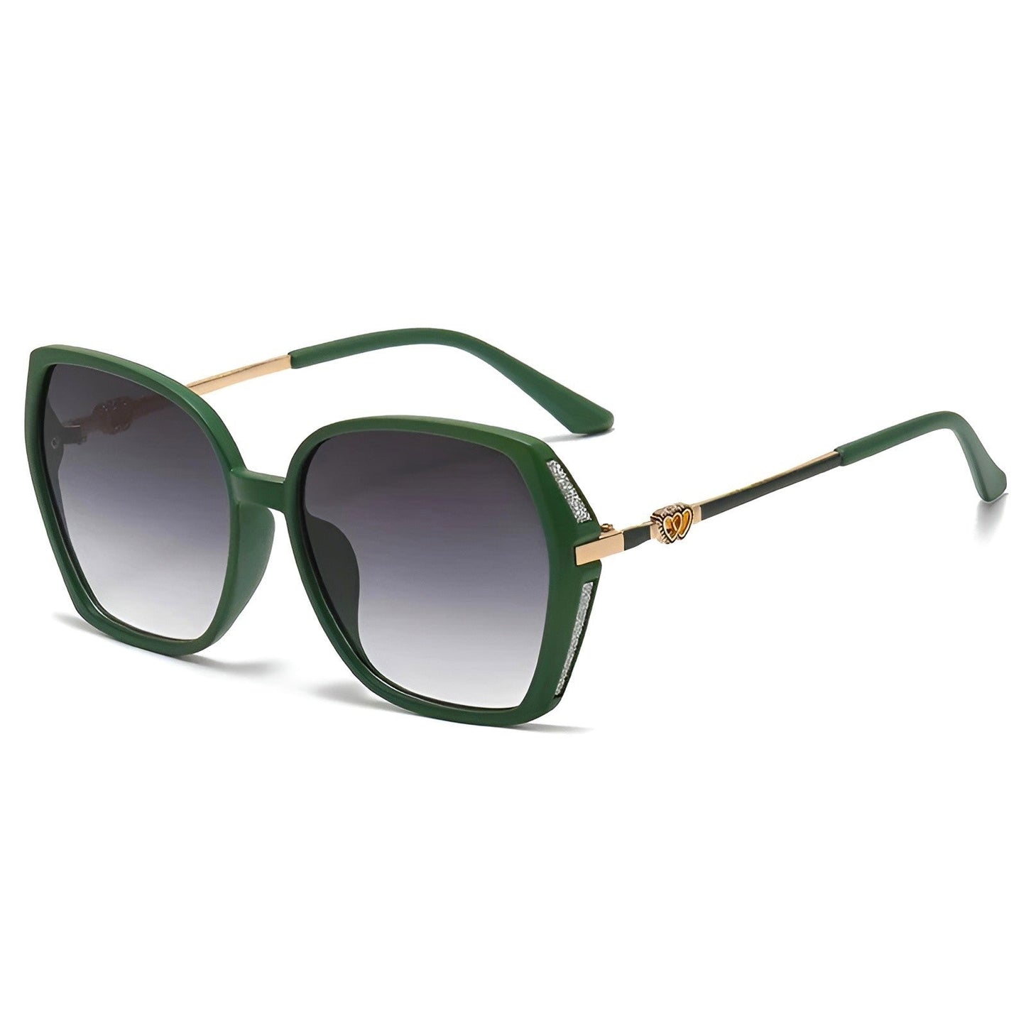 Odeza Lunettes De Soleil Gradient Oversize Avec Monture Alliage Métallique Et Verres Dégradés