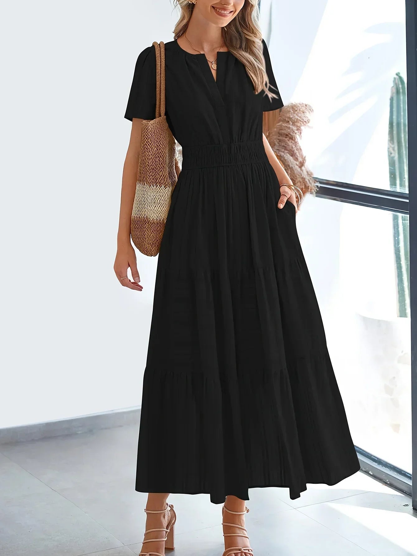 Robe Maxi Modeste D'Été Nevaeh Confortable Et Élégante Pour Journées Chaudes Et Balades