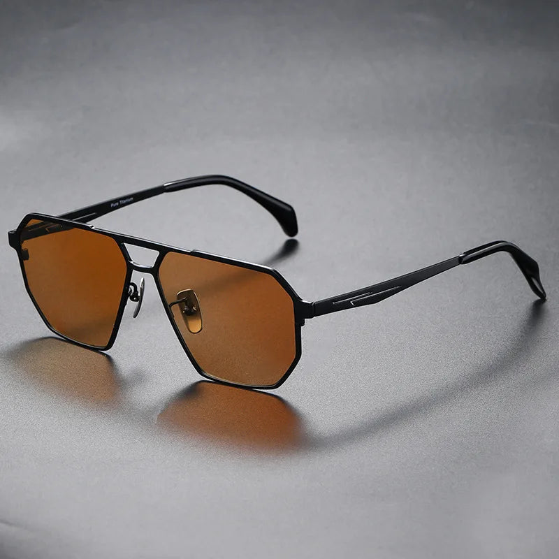 Lunettes de Soleil Cyber Era en Titane Amawinc avec Verres Polarisés Ultra Légères Cadre Incassable