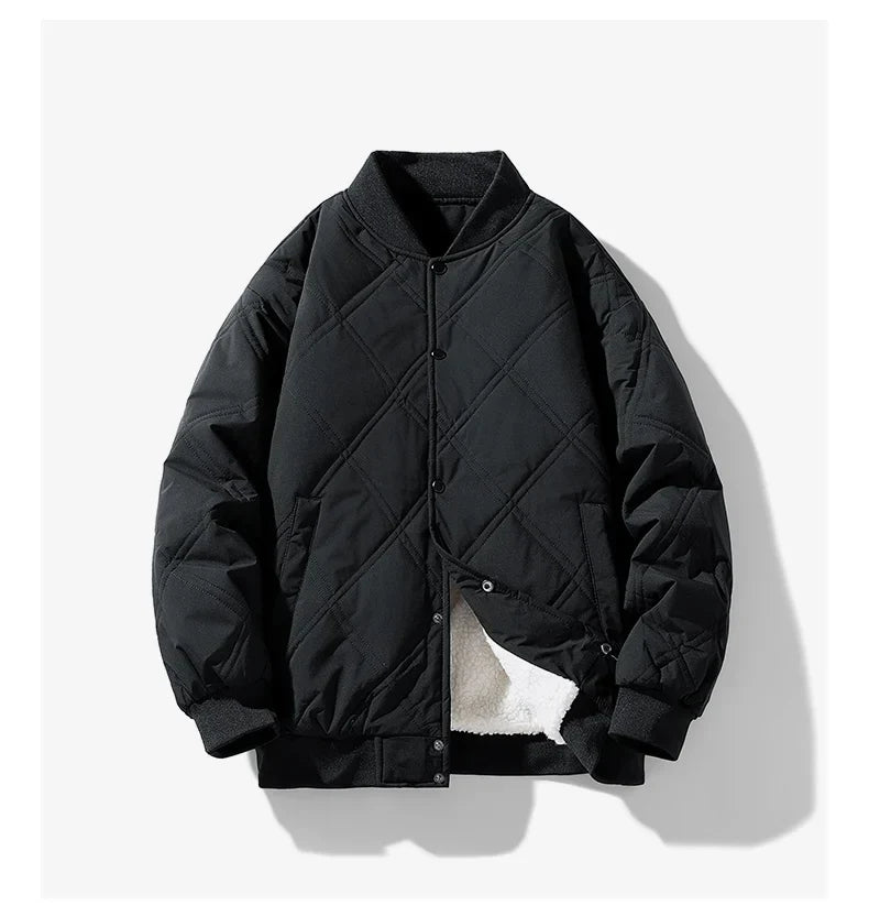 Amawinc Arlo Veste Pour Homme Doublée Polaire Intérieure Chaude Extérieur Matelassé En Coton Hiver