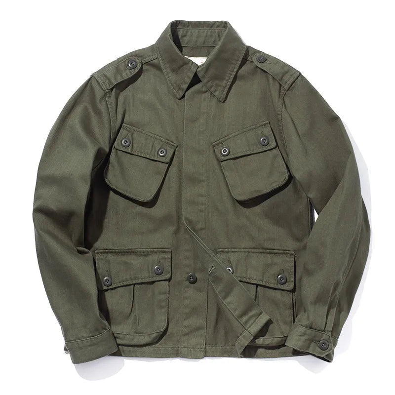 Veste Paratrooper Vintage M42 Pour Homme Avec Poches Spacieuses Et Style Militaire