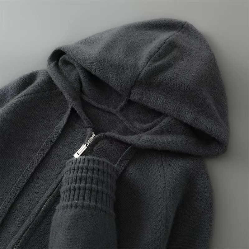 Cardigan En Laine Mérinos À Capuche Pour Homme Tailles S À XXXL Amawinc Chaud Et Raffiné