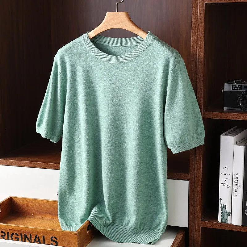 Amawinc Chemise Tricot En Cachemire Ultra Doux Pour Hommes Confort Absolu Et Style Sophistique Pour Toutes Saisons