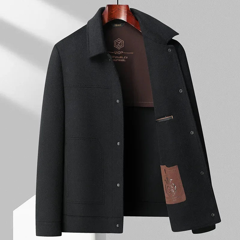 Veste En Laine Raffinée Amawinc Whitaker Pour Homme Avec Double Face En Laine Mélangée Épaules Structurées